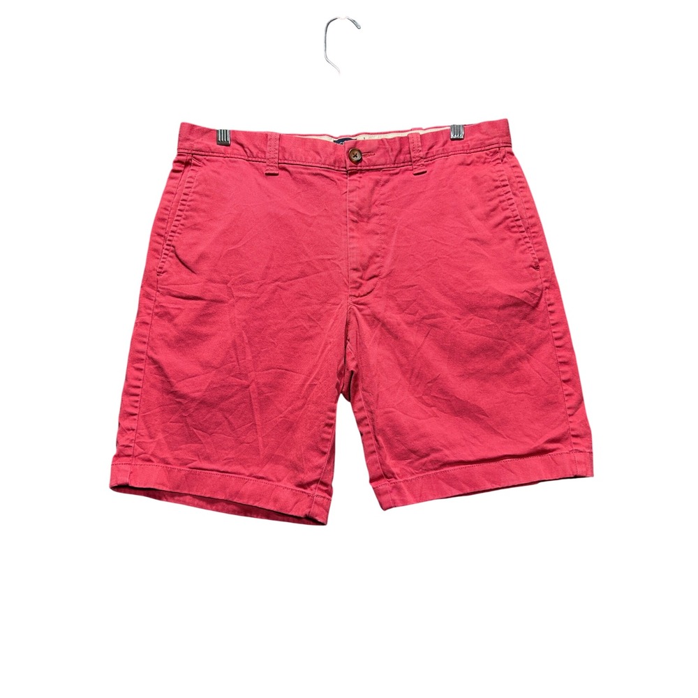 J. Crew Chino Shorts Mens 32 Pink 9" Inseam Stretch Cotton H5020